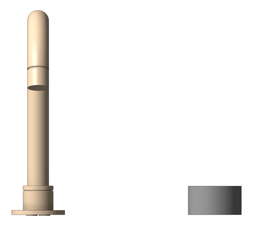 Front Image of MixerSet Basin Nero Opal Progressive
