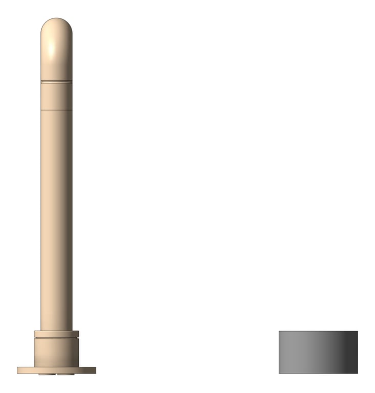 Front Image of MixerSet Basin Nero Opal Progressive Tall