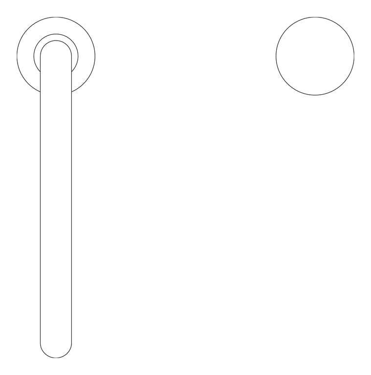 Plan Image of MixerSet Basin Nero Opal Progressive Tall