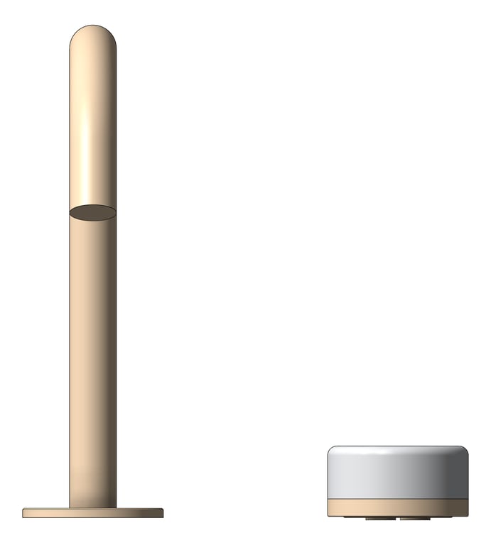 Front Image of MixerSet Basin Nero Serenity Progressive ArcSpout