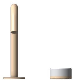 Front Image of MixerSet Basin Nero Serenity Progressive EdgeSpout