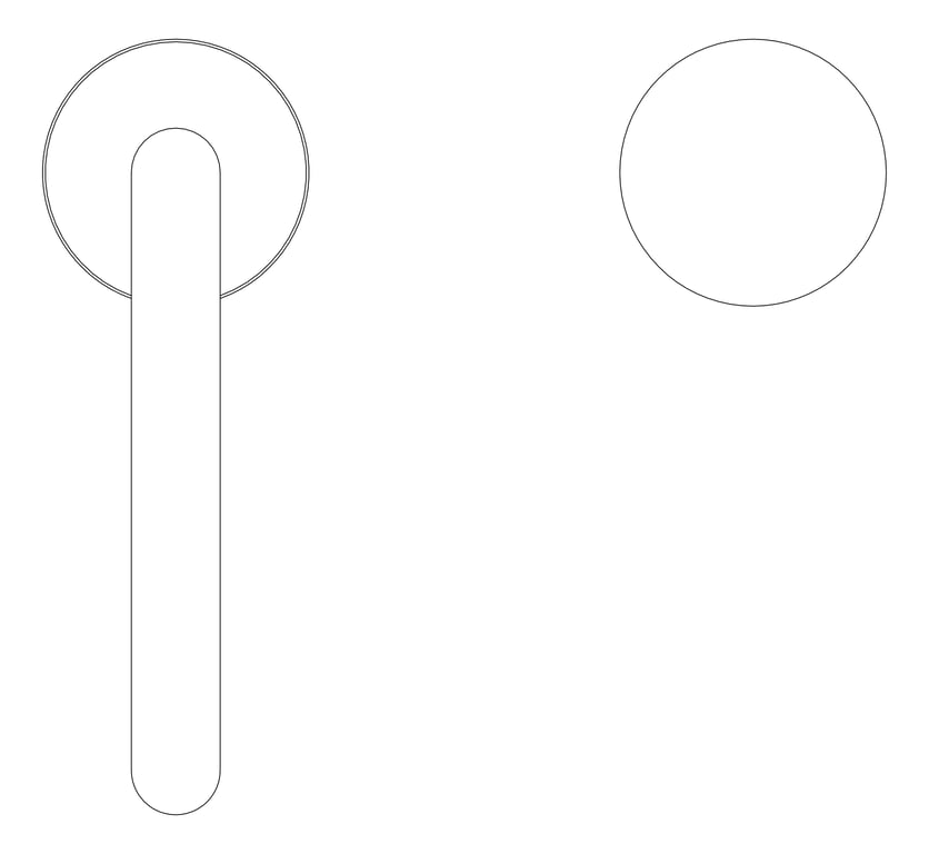 Plan Image of MixerSet Basin Nero Serenity Progressive EdgeSpout