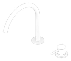 3D Documentation Image of MixerSet BathKitchen Nero Mecca Arc