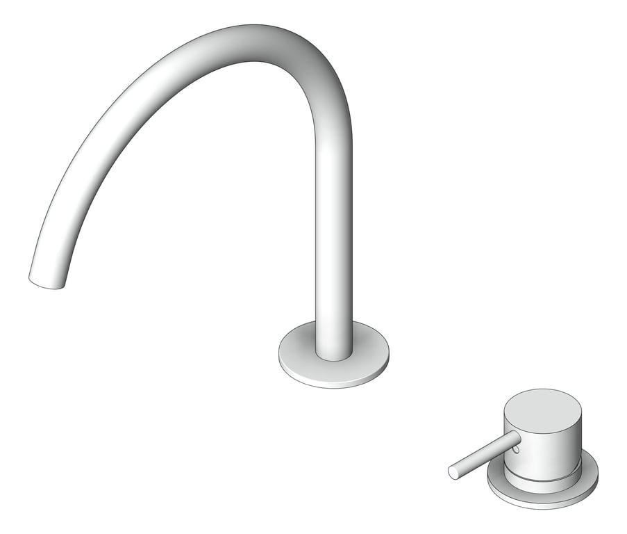 MixerSet BathKitchen Nero Mecca Arc
