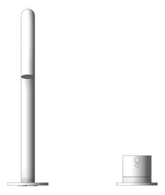 Front Image of MixerSet BathKitchen Nero Mecca Arc
