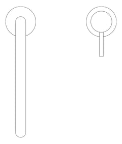 Plan Image of MixerSet BathKitchen Nero Mecca Arc
