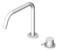 3D Shaded Image of MixerSet BathKitchen Nero Mecca Edge SpoutII