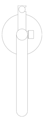 Plan Image of MixerSet Freestanding Nero Pure Bath ShowerHose