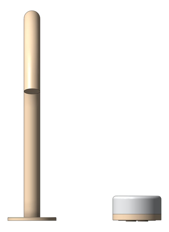 Front Image of MixerSet Hob Nero Serenity Progressive ArcSpout Bath