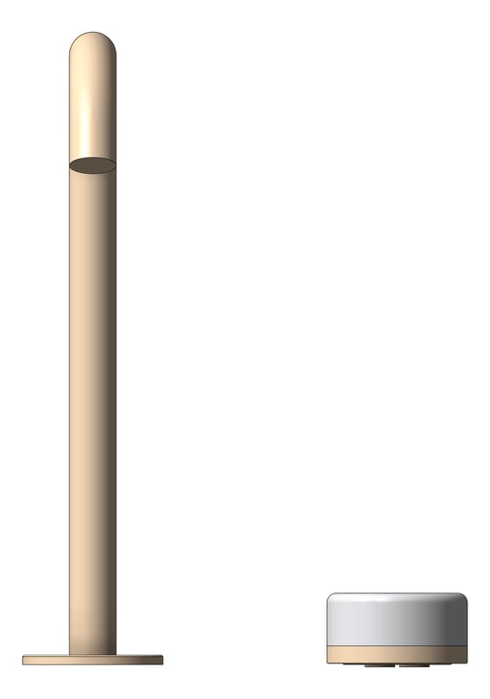 Front Image of MixerSet Hob Nero Serenity Progressive EdgeSpout Bath