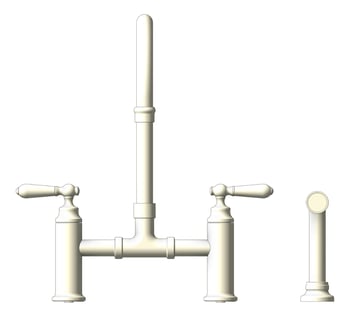 Front Image of MixerSet Kitchen Nero YorkBridge HandSpray