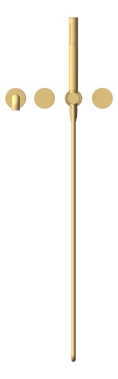 Front Image of MixerSet Shower Nero Opal Progressive Split