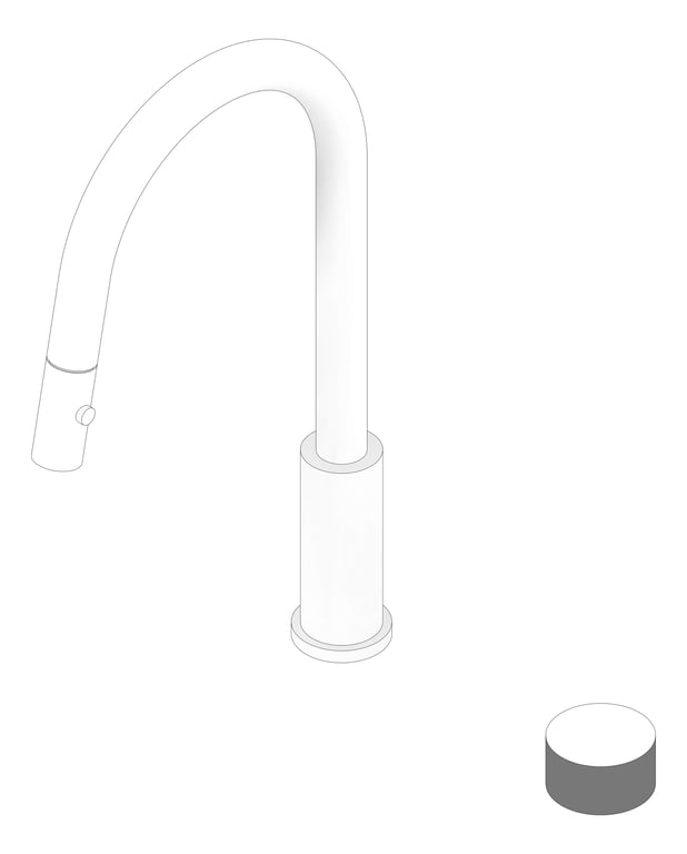 3D Documentation Image of MixerSet Sink Nero Opal Progressive PullOut