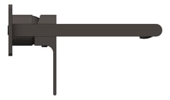 Left Image of MixerSet Wall Nero Bianca BackPlate