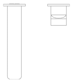 Plan Image of MixerSet Wall Nero Celia Basin Bath BackPlate
