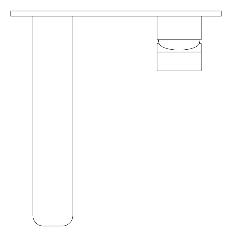 Plan Image of MixerSet Wall Nero Celia Basin Bath