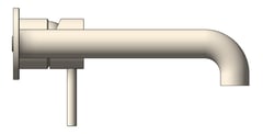 Left Image of MixerSet Wall Nero DolceII Curved
