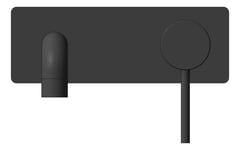 Front Image of MixerSet Wall Nero Dolce Basin Bath