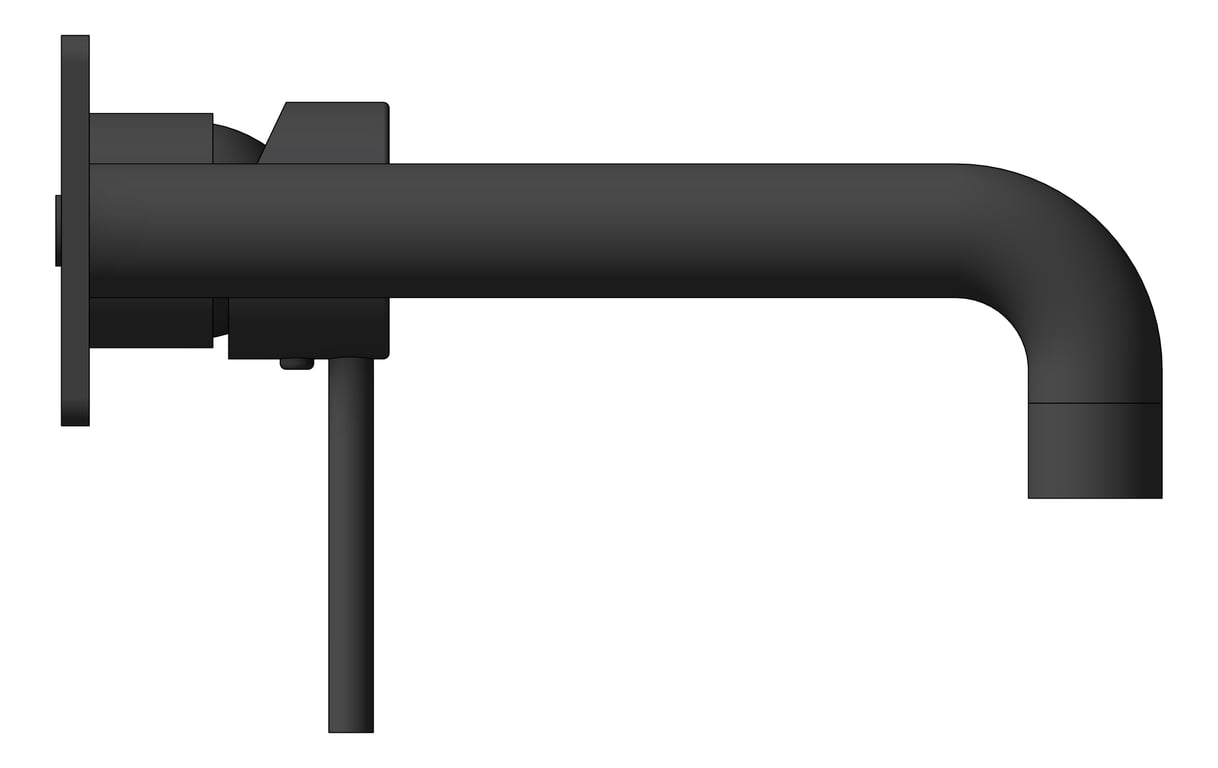 Left Image of MixerSet Wall Nero Dolce Basin Bath