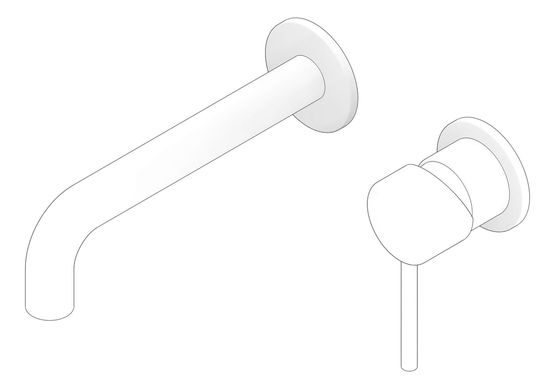 3D Documentation Image of MixerSet Wall Nero Dolce Basin Bath SeparatePlates