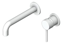 3D Shaded Image of MixerSet Wall Nero Dolce Basin Bath SeparatePlates