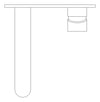 Plan Image of MixerSet Wall Nero Ecco Basin Bath