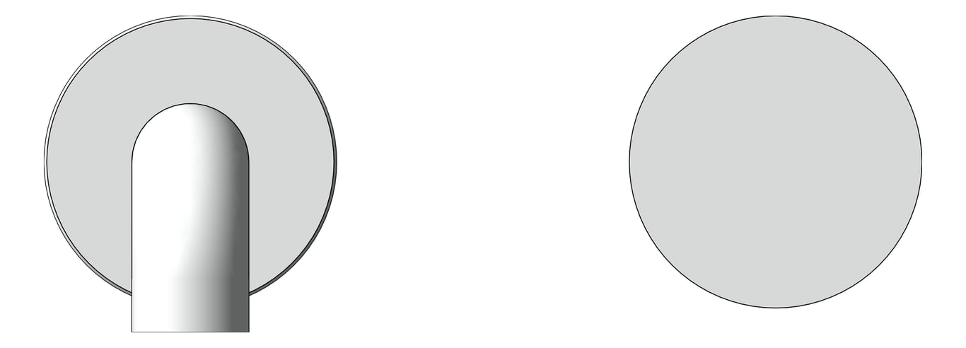 Front Image of MixerSet Wall Nero KaraProgressive Basin Bath