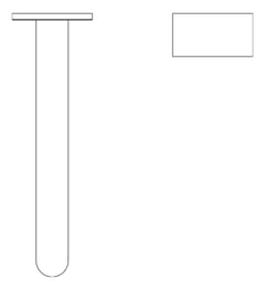Plan Image of MixerSet Wall Nero KaraProgressive Basin Bath