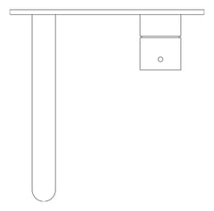Plan Image of MixerSet Wall Nero Mecca Basin Bath HandleUp