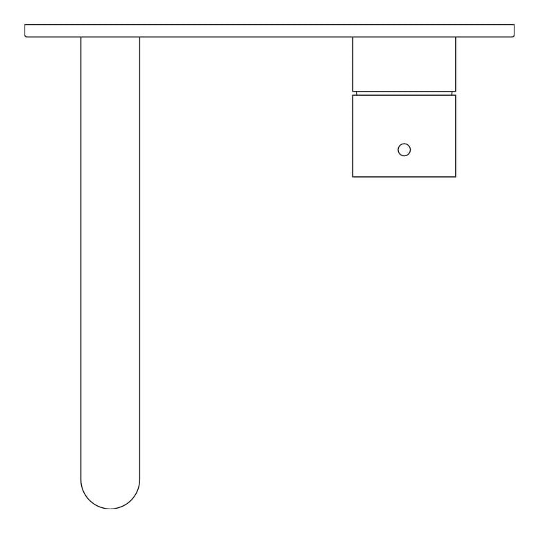 Plan Image of MixerSet Wall Nero Mecca Basin Bath HandleUp