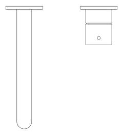 Plan Image of MixerSet Wall Nero Mecca Basin Bath Split HandleUp