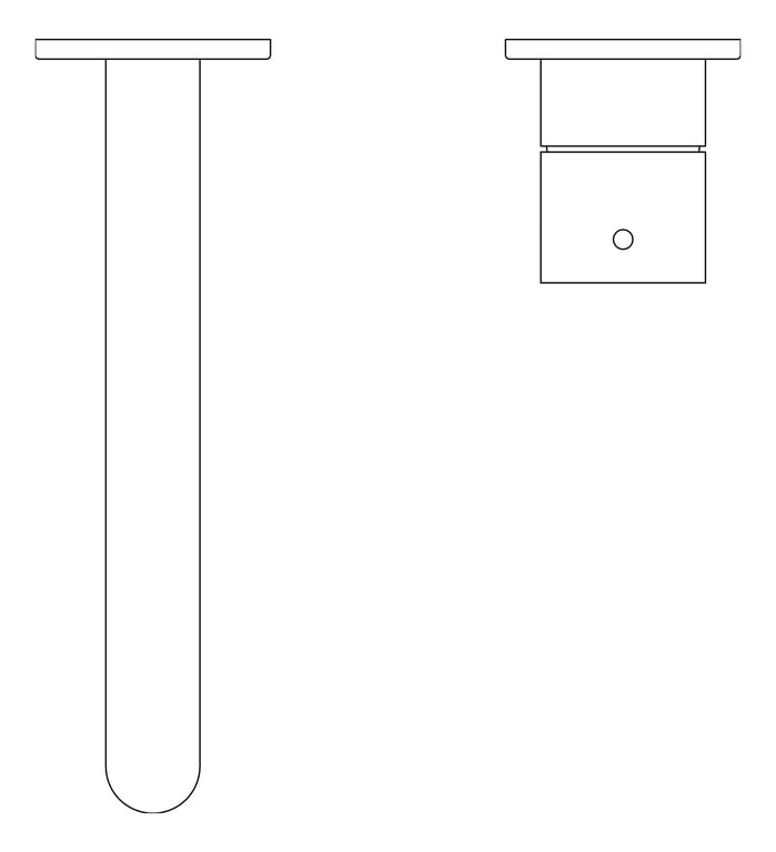 Plan Image of MixerSet Wall Nero Mecca Basin Bath Split HandleUp