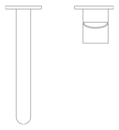 Plan Image of MixerSet Wall Nero Mecca Basin Bath Split