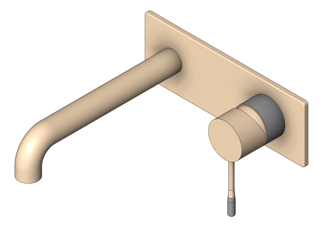 Navigate to MixerSet Wall Nero Opal Basin Bath