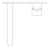 Plan Image of MixerSet Wall Nero Opal Basin Bath
