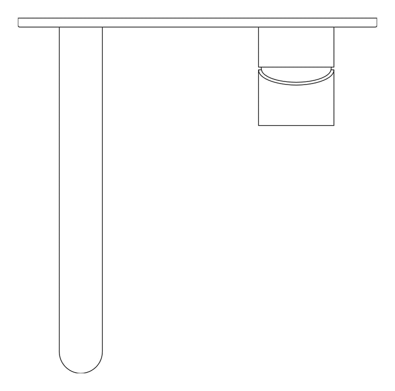 Plan Image of MixerSet Wall Nero Opal Basin Bath