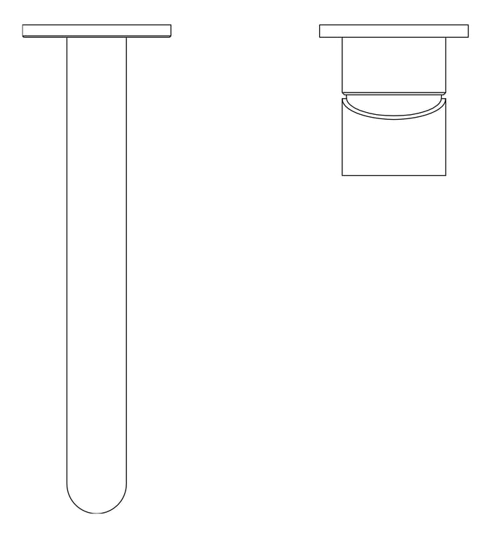 Plan Image of MixerSet Wall Nero Opal Basin Bath Split