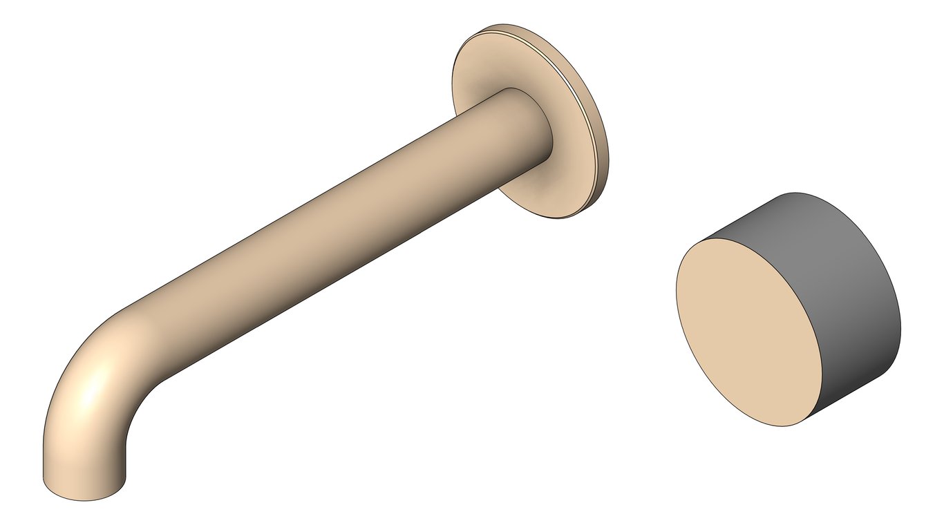 Navigate to MixerSet Wall Nero Opal Progressive Basin Bath