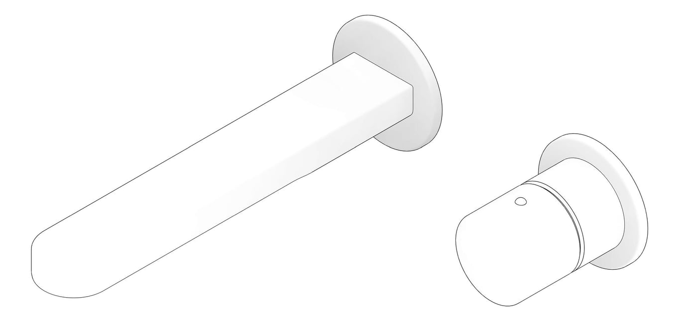 3D Documentation Image of MixerSet Wall Nero Pure Basin Bath