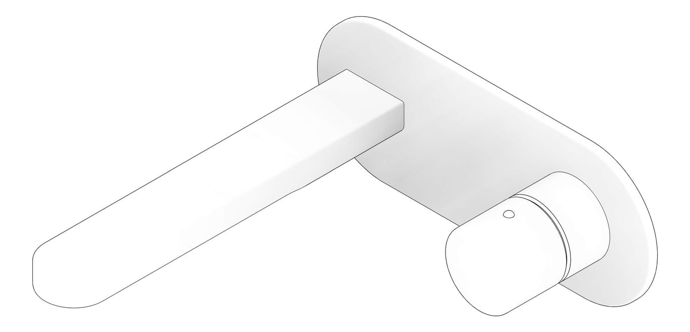 3D Documentation Image of MixerSet Wall Nero Pure Basin Bath BackPlate