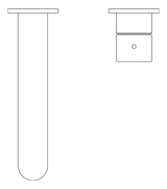 Plan Image of MixerSet Wall Nero Pure Basin Bath