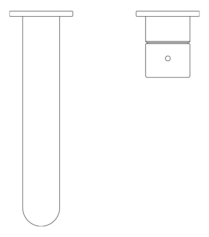 Plan Image of MixerSet Wall Nero Pure Basin Bath