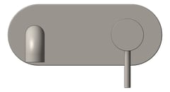 Front Image of MixerSet Wall Nero Zen Basin Bath BackPlate