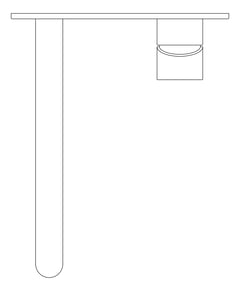 Plan Image of MixerSet Wall Nero Zen Basin Bath BackPlate