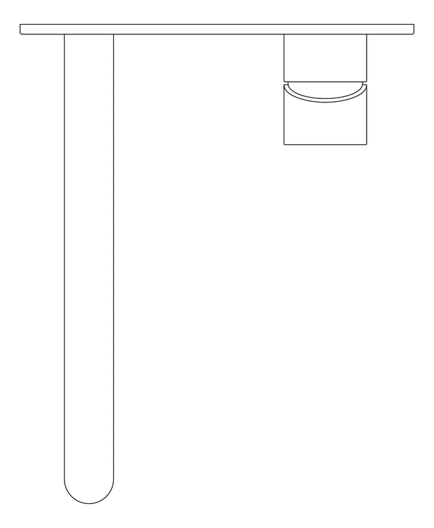 Plan Image of MixerSet Wall Nero Zen Basin Bath BackPlate