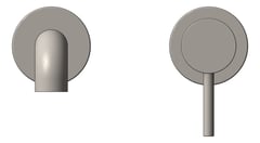 Front Image of MixerSet Wall Nero Zen Basin Bath