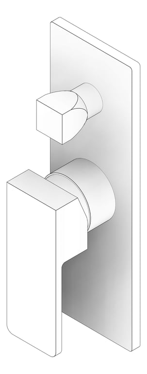 3D Documentation Image of MixerTap Diverter Nero Celia