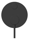 Front Image of MixerTap Diverter Nero Dolce BackPlate