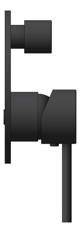 Left Image of MixerTap Diverter Nero Dolce BackPlate