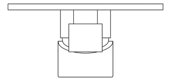 Plan Image of MixerTap Diverter Nero Dolce BackPlate